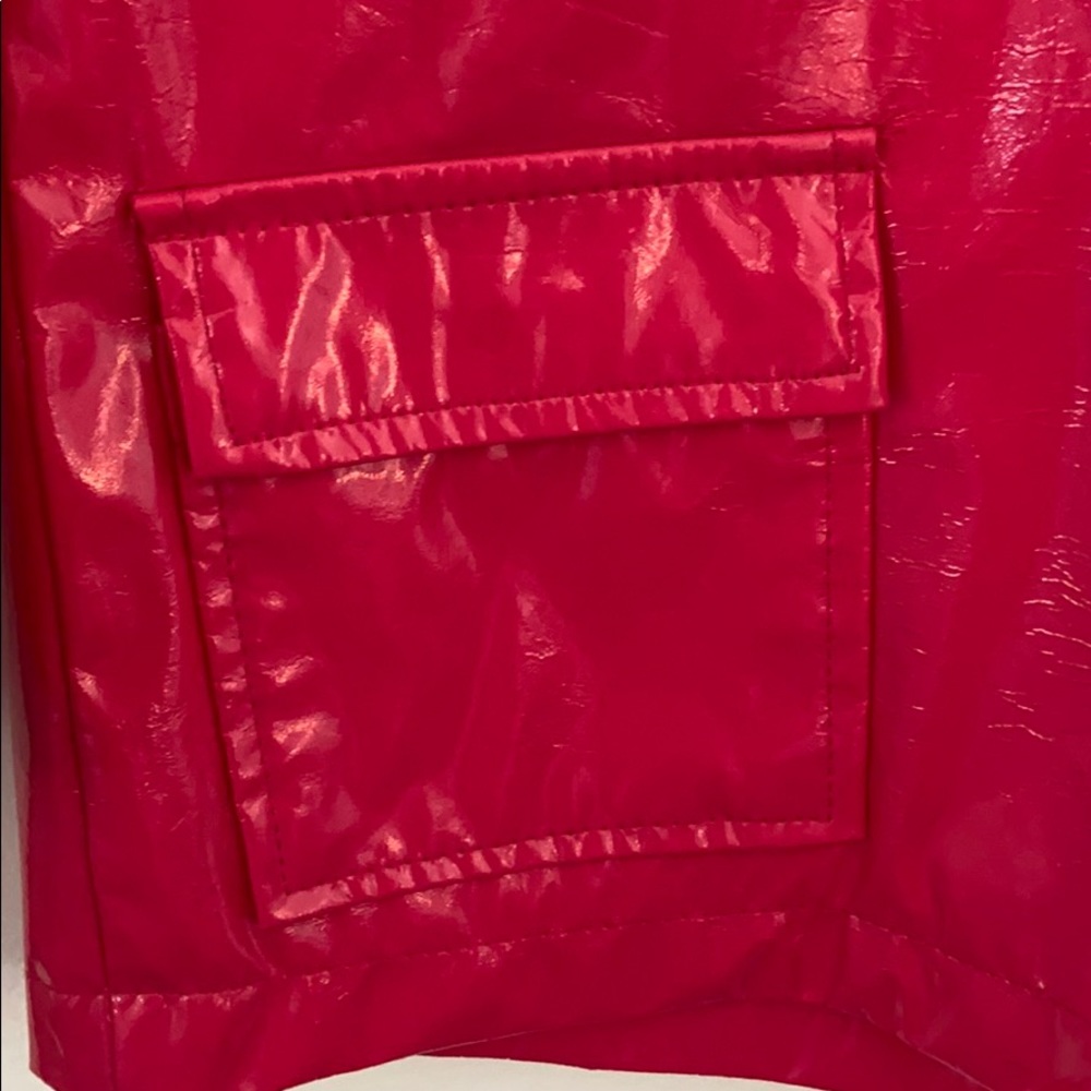 Shiny pink rain jacket! - Picture 2 of 5